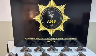 Aydın’da Kaçan Sürücünün Aracında 10 Ruhsatsız Tabanca Ele Geçirildi